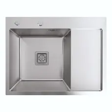 Мийка PVD Platinum Handmade 650x500x230 L нержавійка (квадратний сифон 3,0/1,0) Мийка PVD Platinum Handmade 650x500x230 L нержавійка (квадратний сифон 3,0/1,0)
