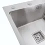 Мийка PVD Platinum Handmade 650x500x230 L нержавійка (квадратний сифон 3,0/1,0)