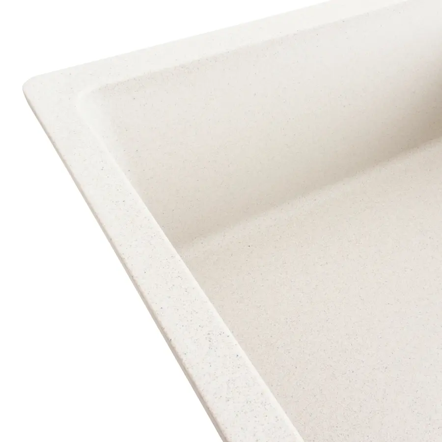 Гранітна мийка для кухні Platinum 7850 ROMA матова (білий в крапку)