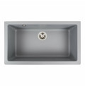 Гранитная мойка для кухни Platinum 7945 Paruana матовая (серый металлик)