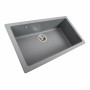 Гранітна мийка для кухні Platinum 7945 Paruana матова (сірий металік)
