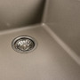 Гранітна мийка для кухні Platinum 9950 PANDORA матовий титан