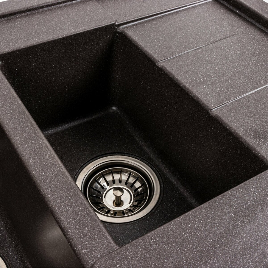 Гранітна мийка для кухні Platinum 7850W TOSKANA матовий Гренадін