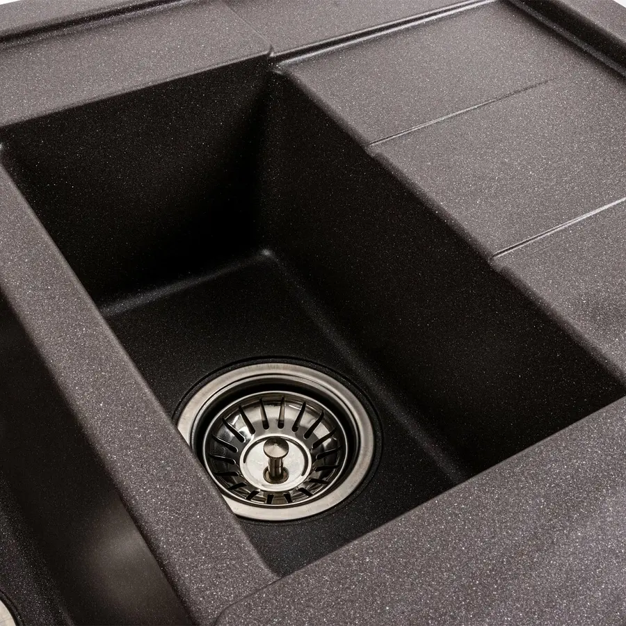 Гранітна мийка для кухні Platinum 7850W TOSKANA матовий Гренадін