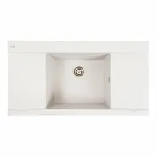 Гранітна мийка для кухні Platinum 9651 ATLAS матовий Топаз