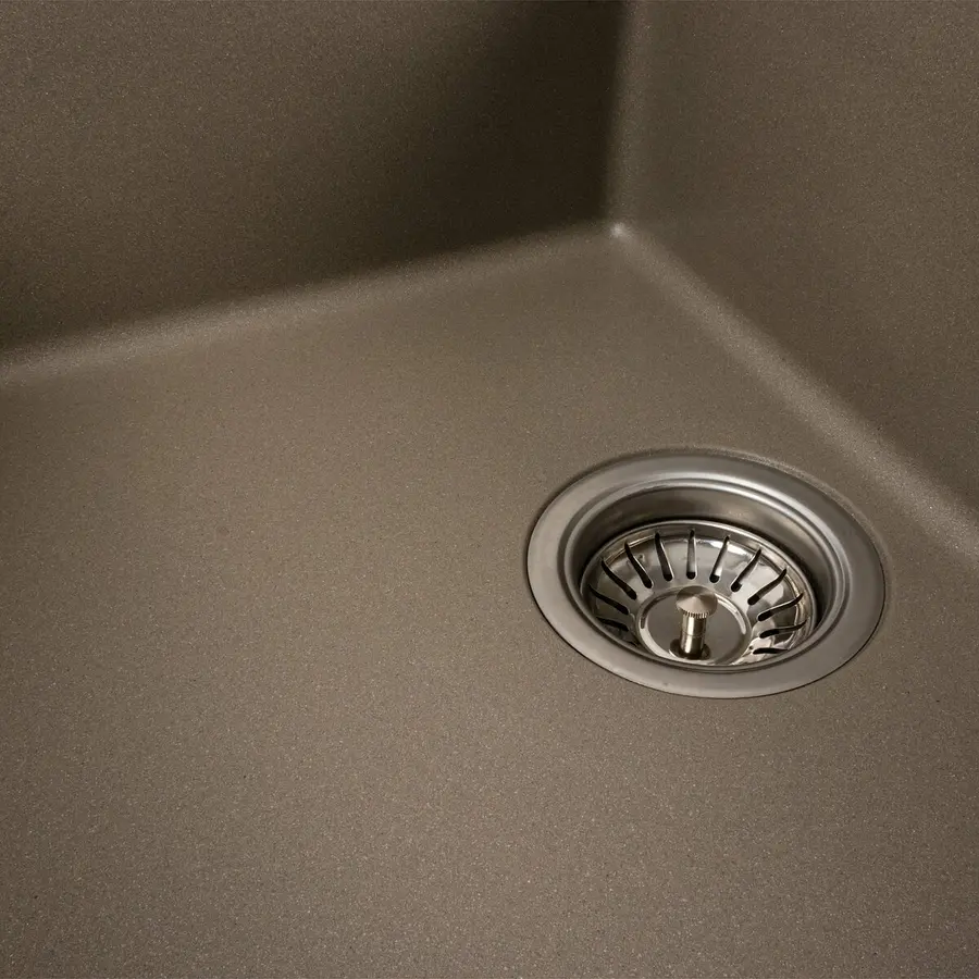 Гранітна мийка для кухні Platinum 6550 LOTOS матовий Титан