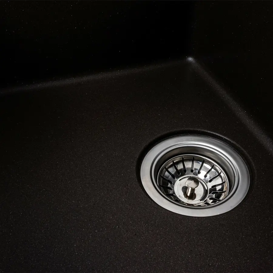 Гранітна мийка для кухні Platinum 6250 ZIRKONE матова Темна скеля