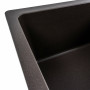 Гранітна мийка для кухні Platinum 6250 ZIRKONE матова Темна скеля