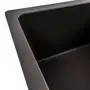 Гранітна мийка для кухні Platinum 6250 ZIRKONE матова Темна скеля