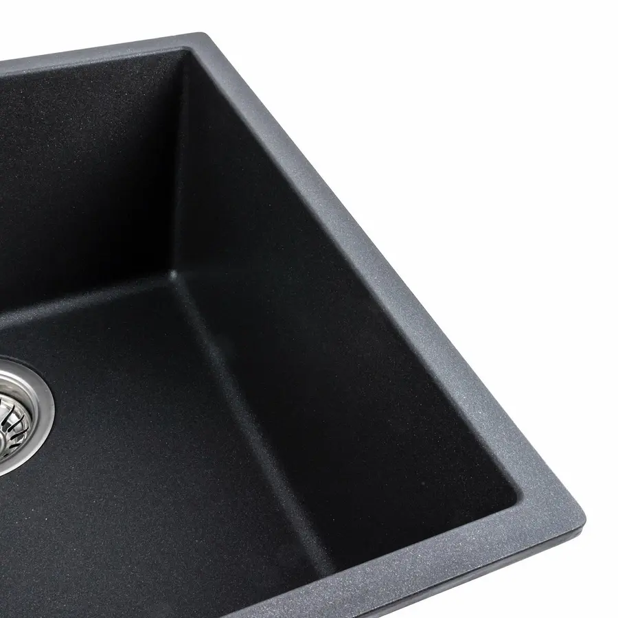 Гранитная мойка для кухни Platinum 4040 RUBA матовый морион