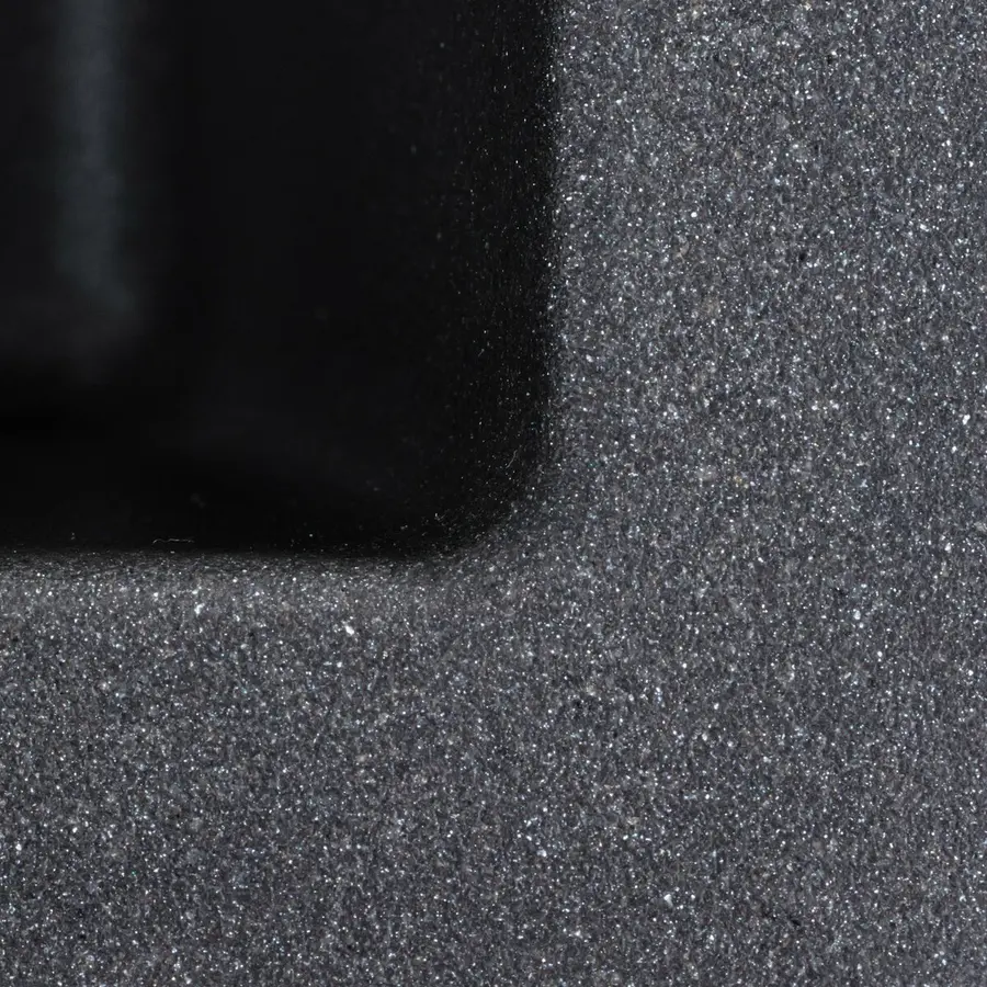 Гранитная мойка для кухни Platinum 4040 RUBA матовый морион