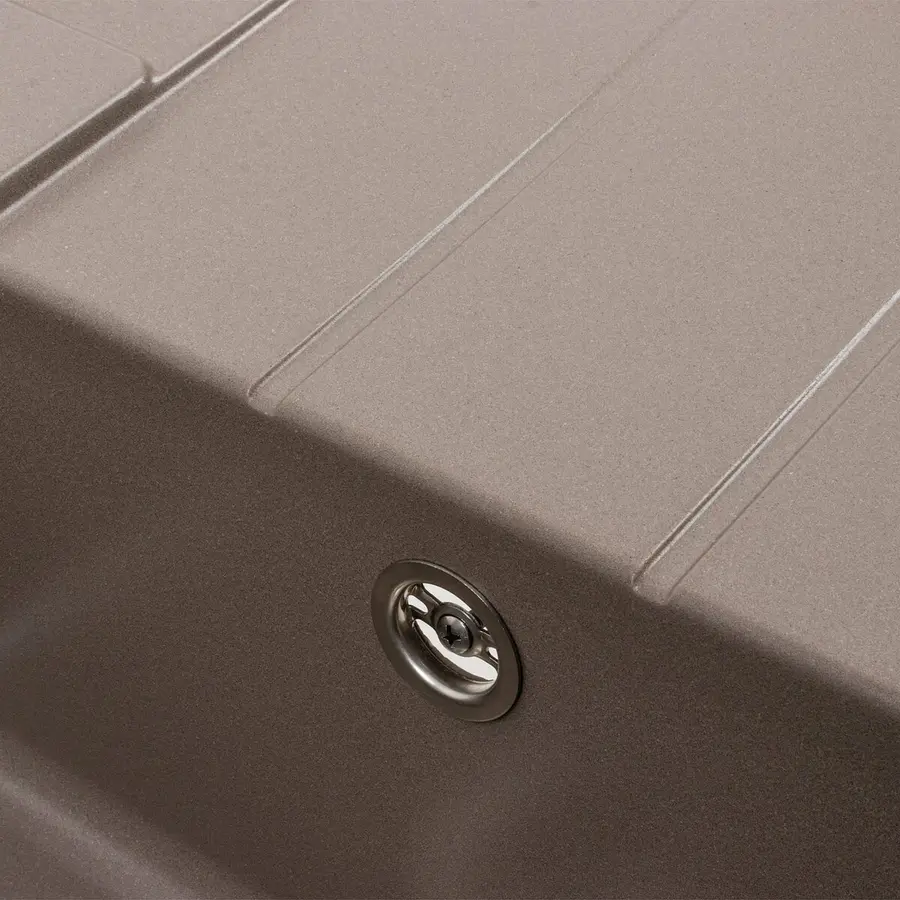 Гранітна мийка для кухні Platinum 6550 INTENSO матова Дюна