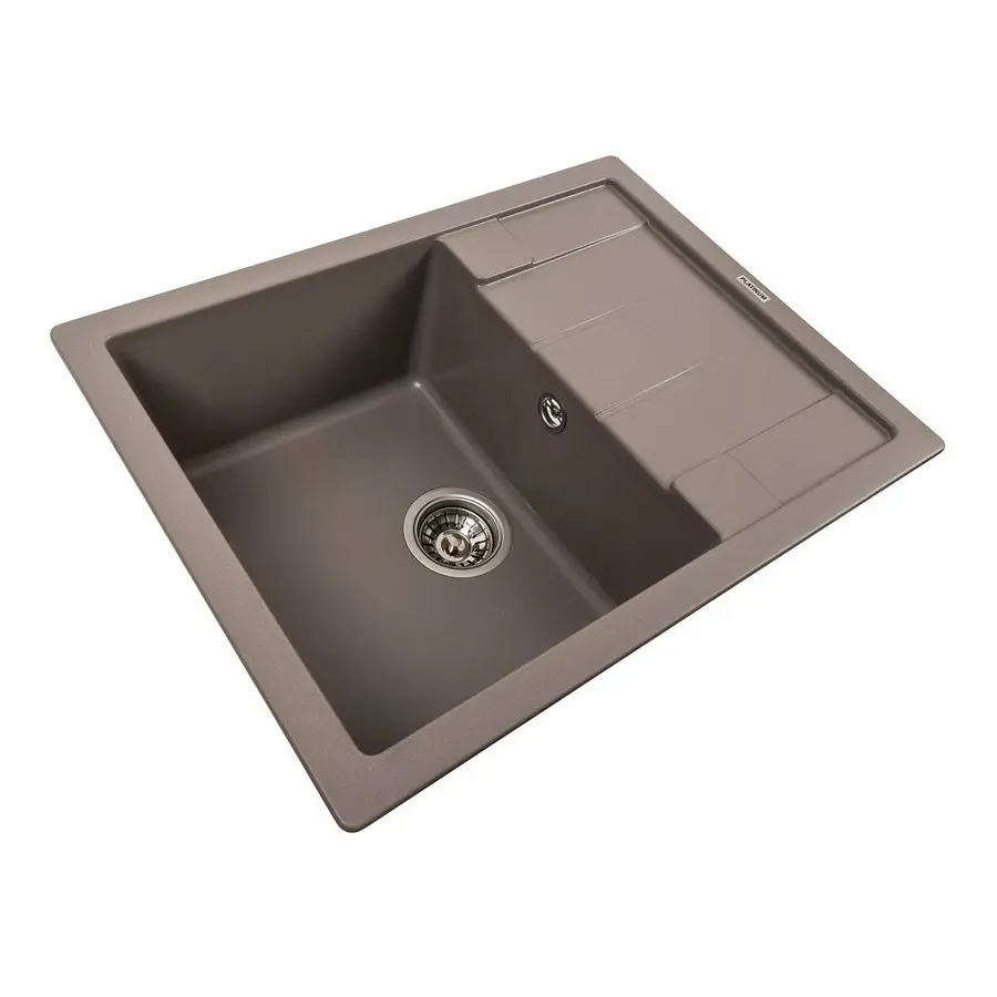 Гранітна мийка для кухні Platinum 6550 INTENSO матова Дюна