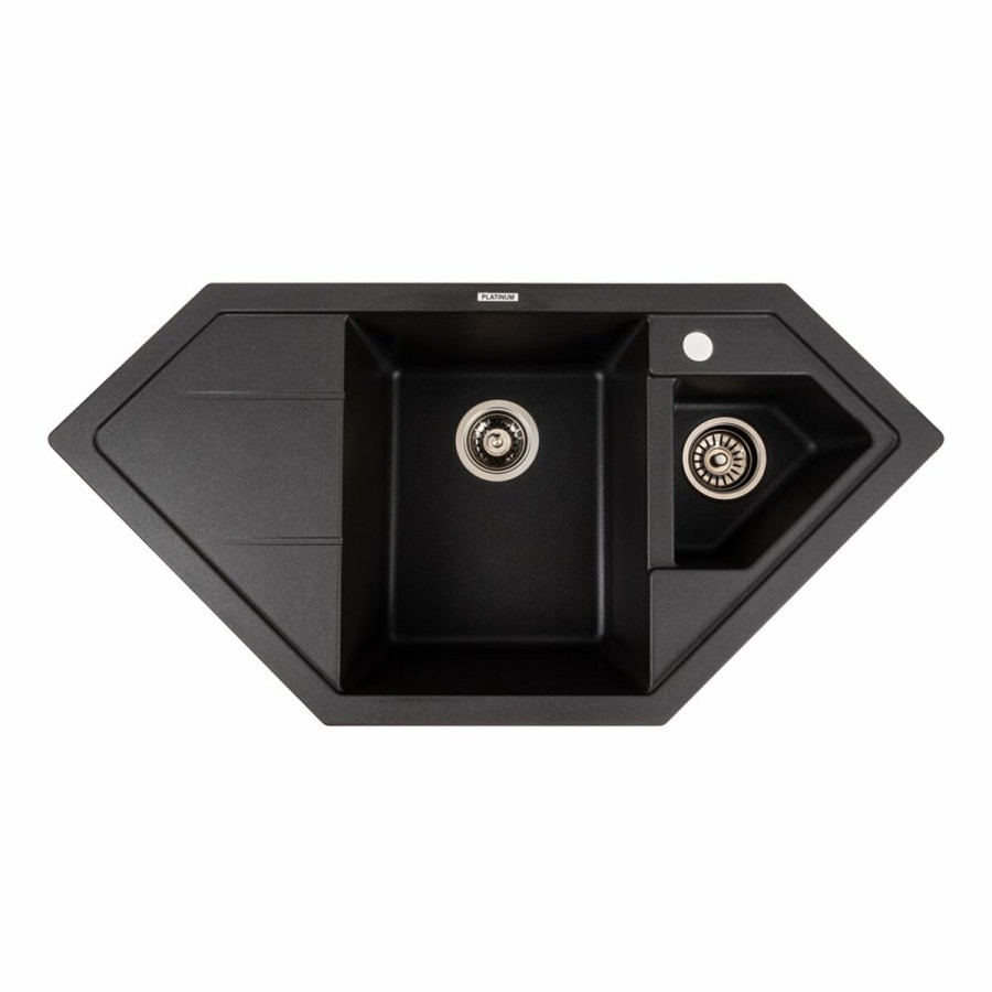 Гранітна мийка для кухні Platinum 9950 PANDORA матовий Моріон