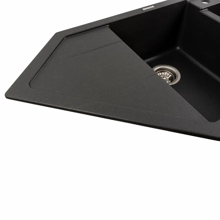 Гранітна мийка для кухні Platinum 9950 PANDORA матовий Моріон