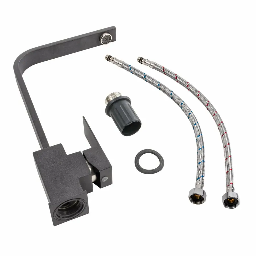 Змішувач кухонний Platinum 179 NES (3007) Карбон