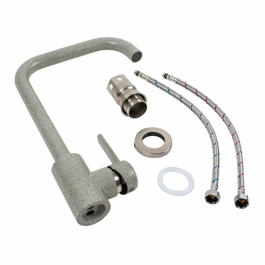 Змішувач кухонний Platinum KT 11 (3008B-FH) Сірий