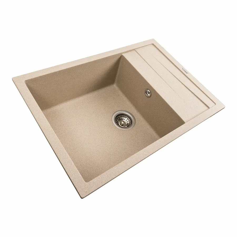 Кухонна мийка гранітна матова 7050 CASCADA Platinum Сафарі