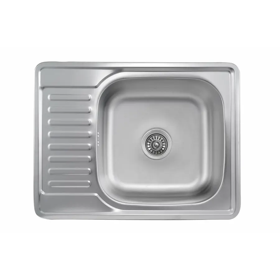 Кухонна мийка з нержавіючої сталі Valeso 6550 САТИН (0,8/180 мм)