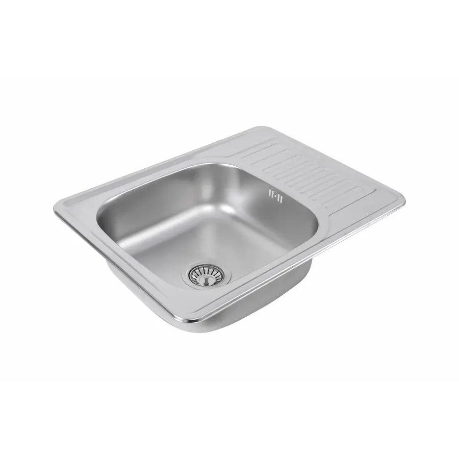 Кухонна мийка з нержавіючої сталі Valeso 6550 САТИН (0,8/180 мм)