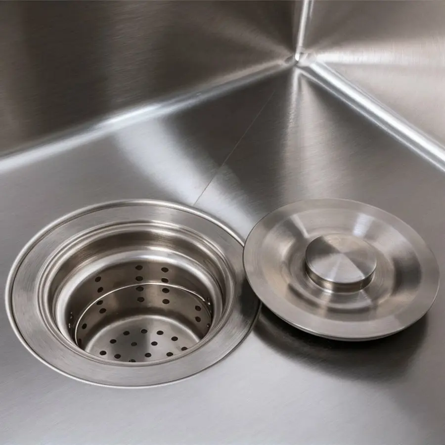 Кухонная мойка 45*45 Valeso Handmade нержавейка(сифон круглый 3,0/0,8)