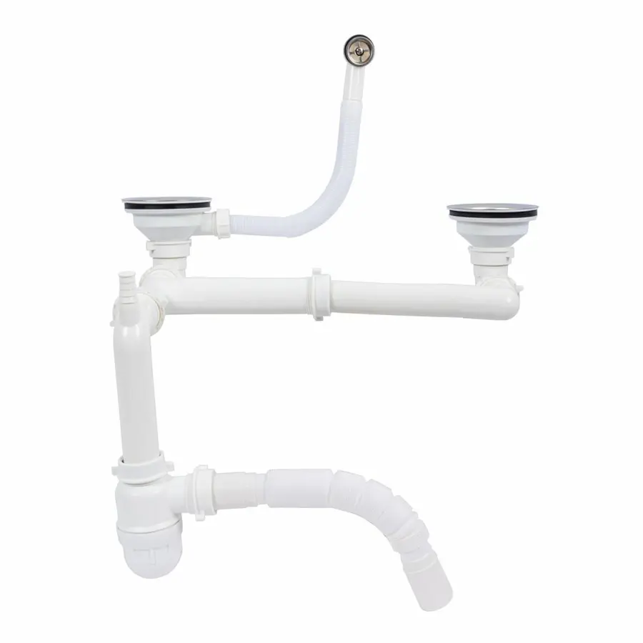 Сифон двойной для гранитных моек с переливом VALESO (арт. 840)