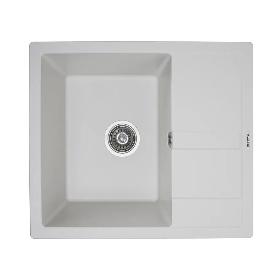 Гранитная мойка для кухни VALESO ARIA 5851 матовая Белоснежная