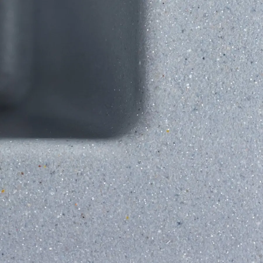 Гранітна мийка для кухні VALESO RUBA 4040 матова Сірий металік