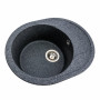 Гранитная мойка для кухни VALESO 5847 ONYX матовая (графит)