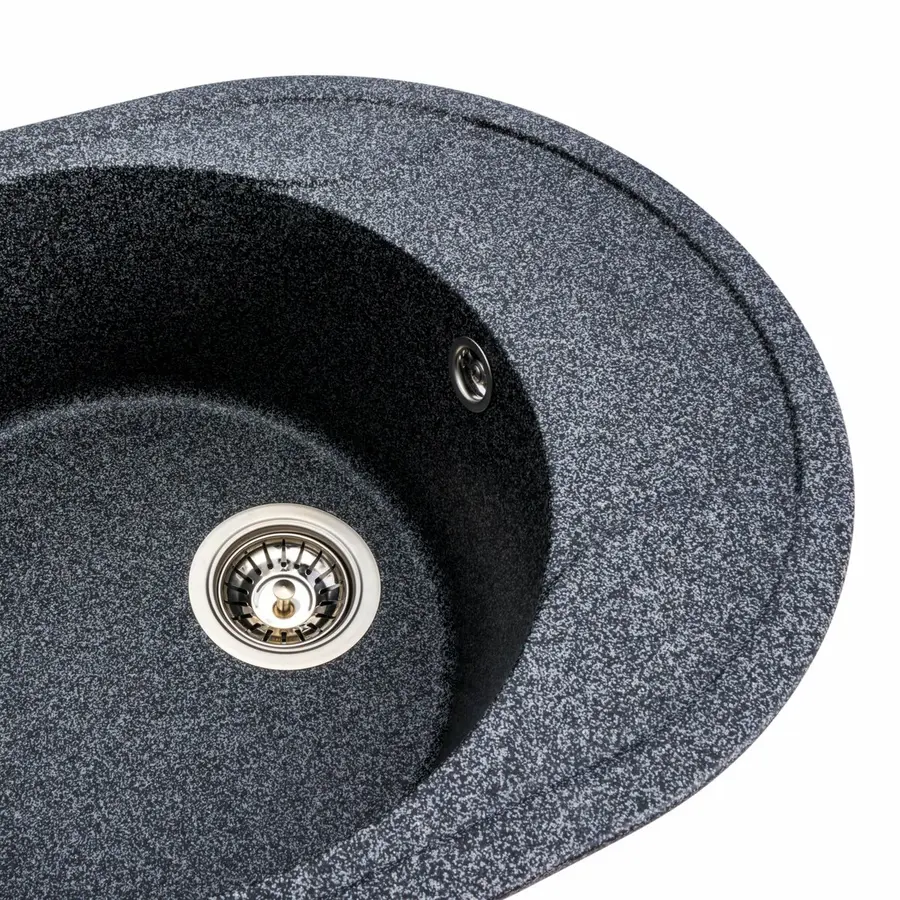 Гранитная мойка для кухни VALESO ONYX 5847 матовая Графит