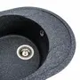 Гранитная мойка для кухни VALESO ONYX 5847 матовая Графит