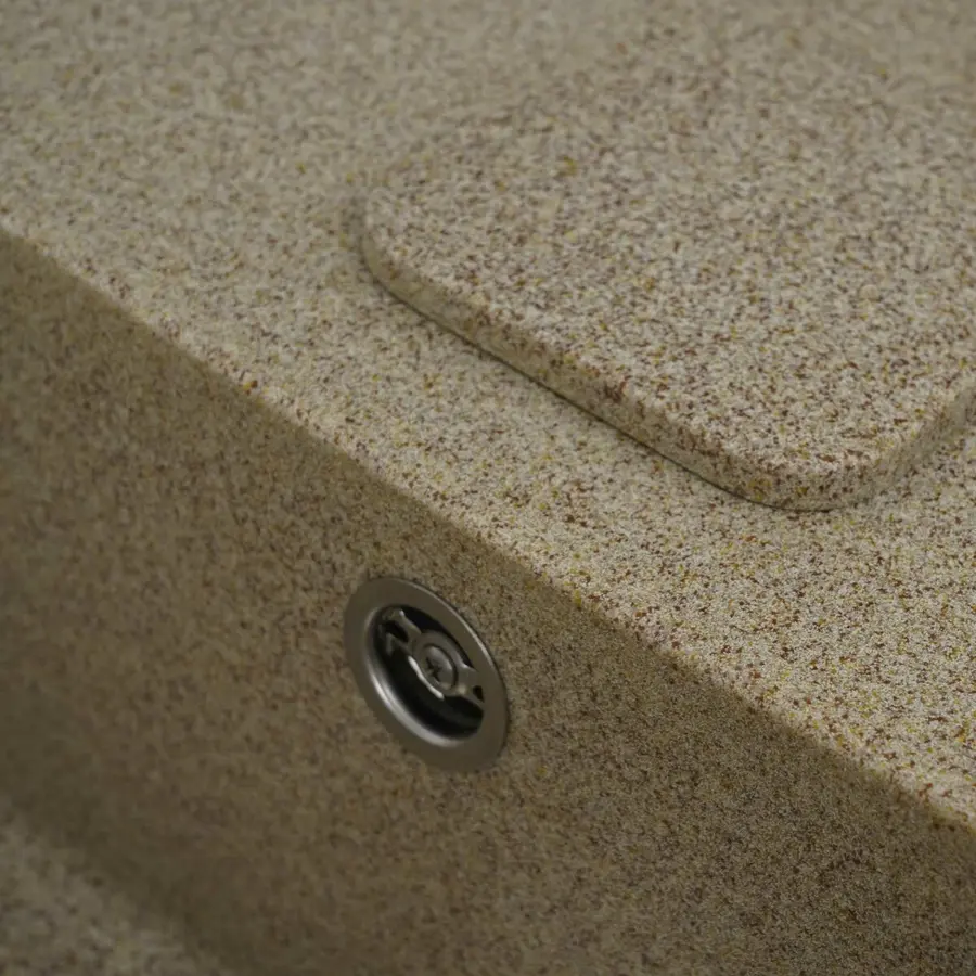 Гранітна мийка для кухні VALESO CUBE 7850 матова Карамель