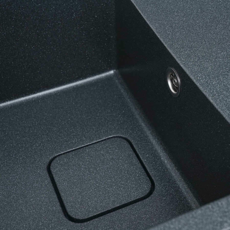 Гранитная мойка для кухни VALESO 7850 CUBE матовая Антрацит