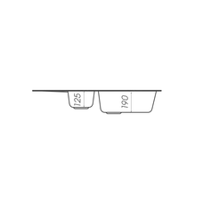 Гранитная мойка для кухни VALESO 7850W TOSKANA матовая Топаз