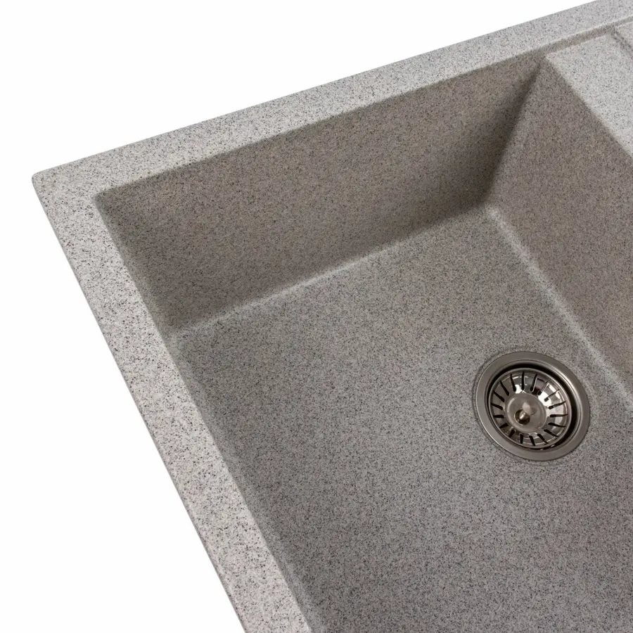 Гранітна мийка для кухні VALESO SELENA 7950 матова Сіра