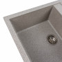 Гранитная мойка для кухни VALESO 7950 Selena матовая Серая