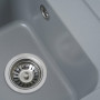 Гранітна мийка для кухні VALESO 4050 KORRADO матова Сірий металік