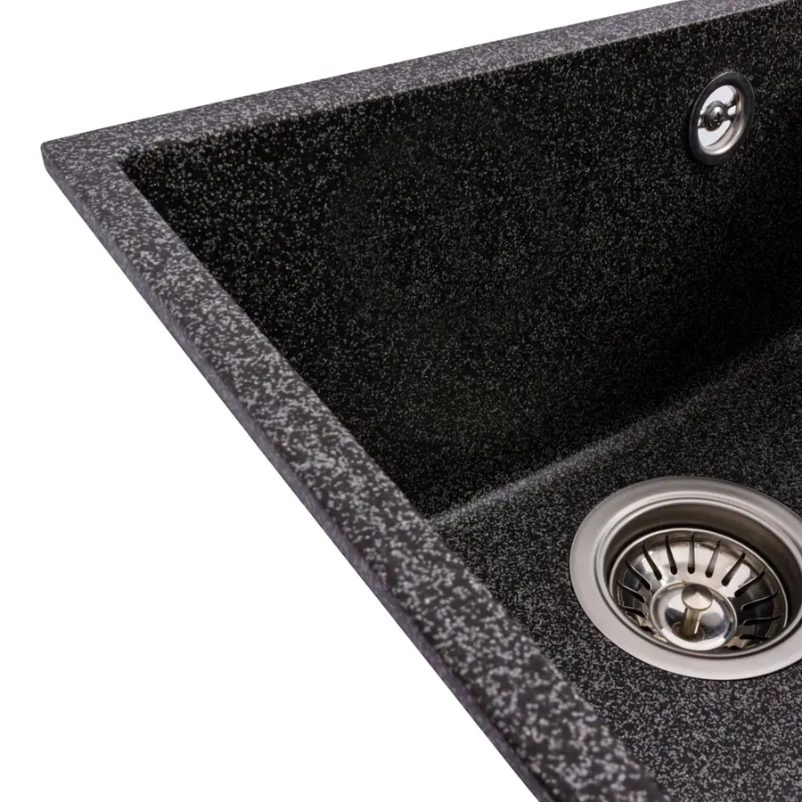 Гранитная мойка для кухни VALESO ROXY 3744 матовая Графит