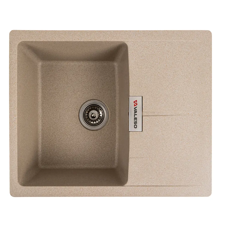 Гранітна мийка для кухні VALESO ZIRKONE 6250 матова Сафарі