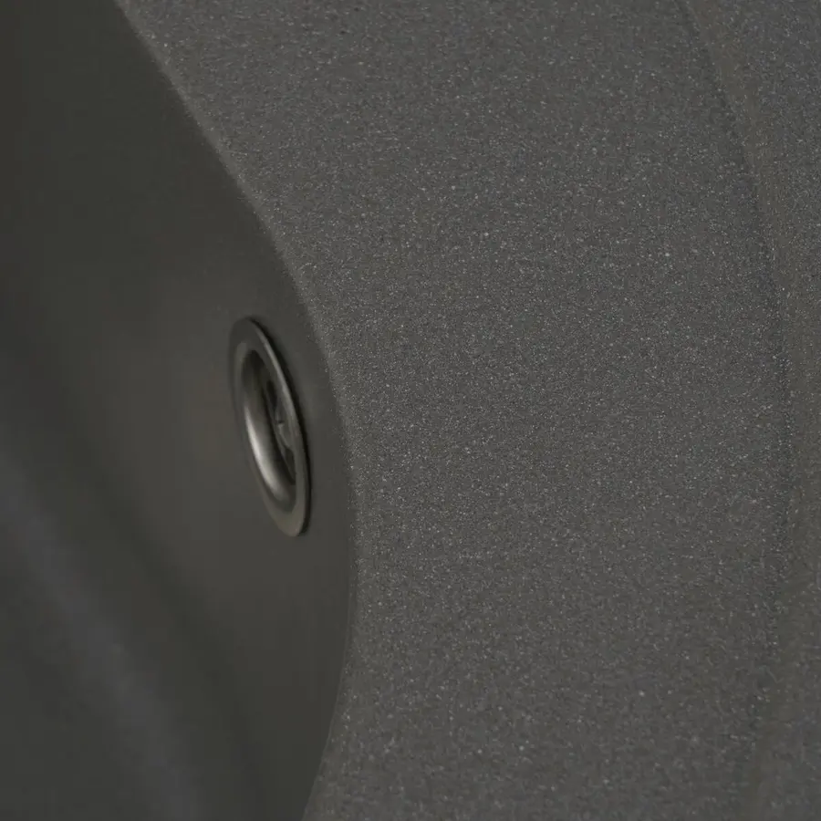 Гранитная мойка для кухни VALESO LUNA 510 матовая Серый муссон