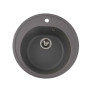 Гранитная мойка для кухни VALESO 510 LUNA матовая Серый муссон
