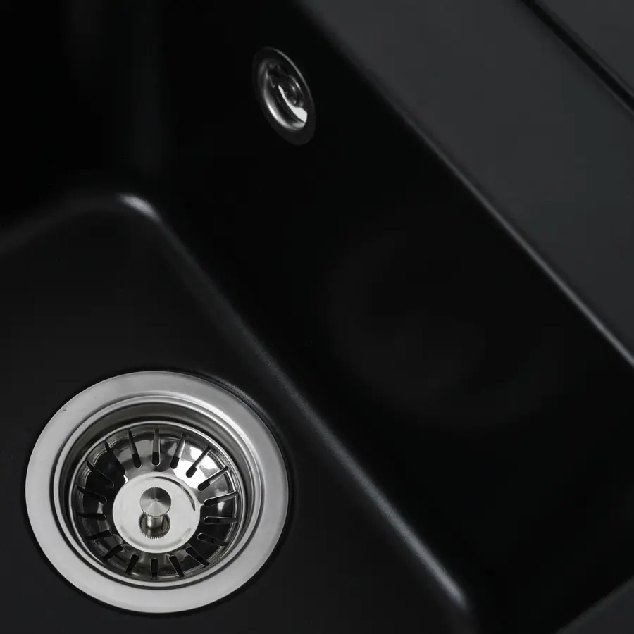 Гранітна мийка для кухні VALESO KORRADO 4050 матова Чорна