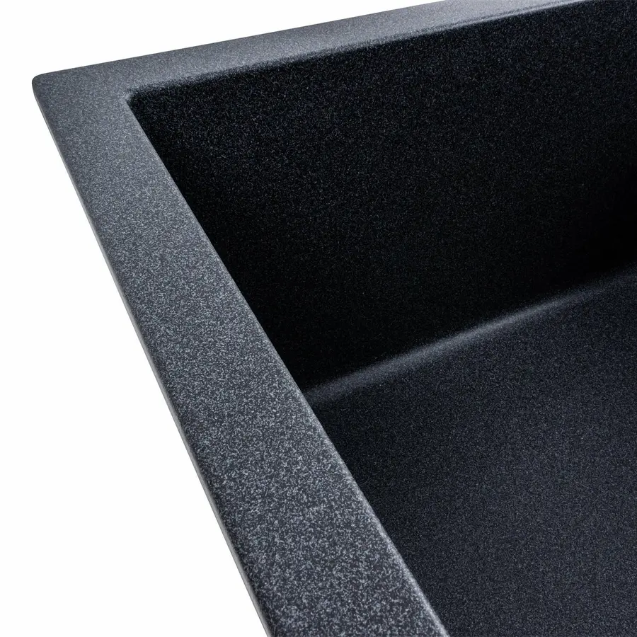 Гранітна мийка для кухні VALESO LOTOS 6550 матова Карбон