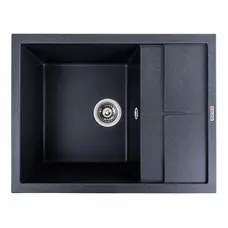 Гранітна мийка для кухні VALESO LOTOS 6550 матова Карбон
