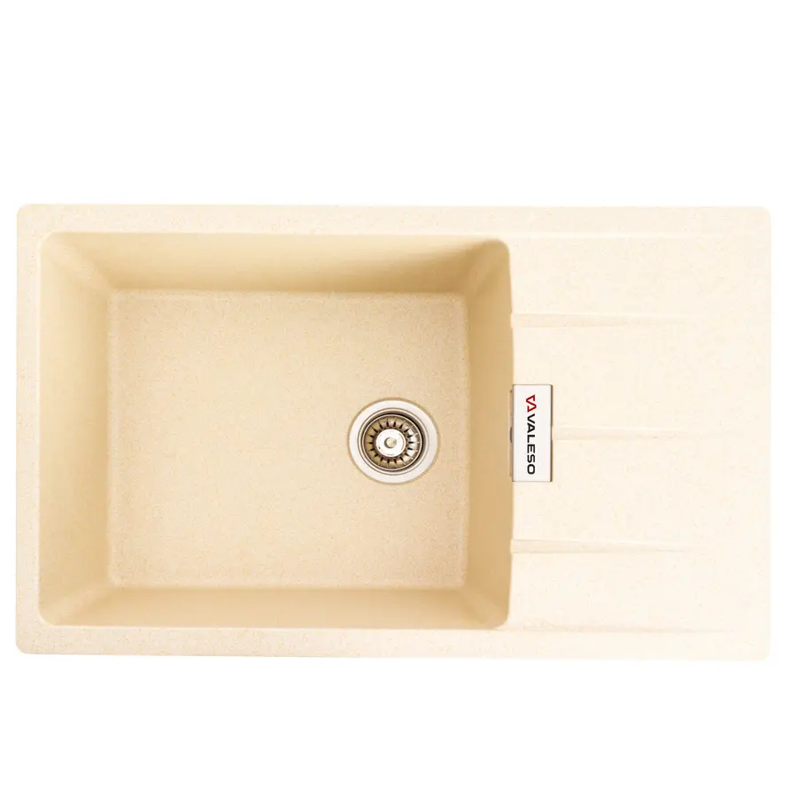 Гранитная мойка для кухни VALESO ROMA 7850 матовая Песок