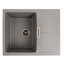 Гранитная мойка для кухни VALESO 6250 ZIRKONE матовый Серый