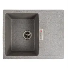 Гранітна мийка для кухні VALESO ZIRKONE 6250 матова Сірий