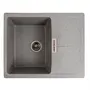 Гранітна мийка для кухні VALESO ZIRKONE 6250 матова Сірий