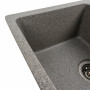Гранитная мойка для кухни VALESO 6250 ZIRKONE матовый Серый