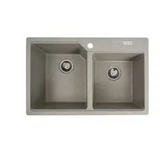 Гранитная мойка для кухни VALESO 7850 HARMONY матовая Серая